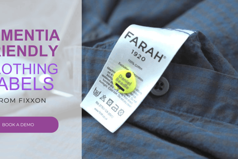 An example of a dementia-friendly care home label from Fixxon.